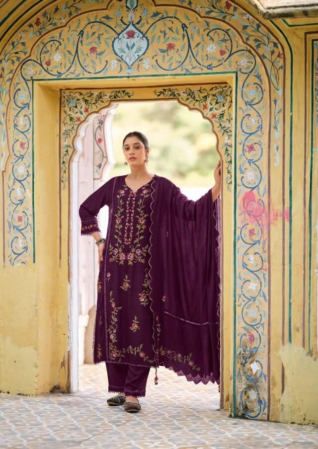 Jay Vijay Prints Gulrez Winter Collection Premium Pashmina Suit 11746