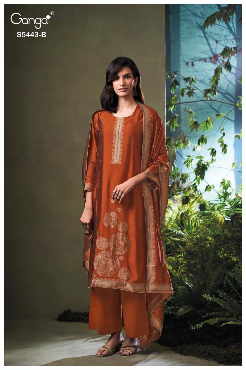 Ganga Fashion Maithili Premium Pure Silk Kurta Set S5443-B