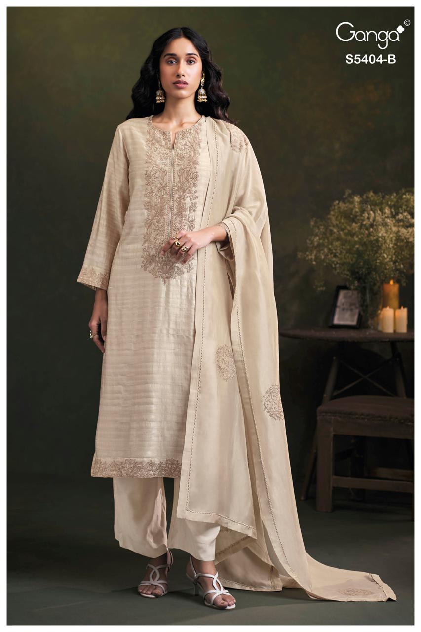 Ganga Fashion Azmira S5404 Premium Pure Silk Kurta Set S5404-B