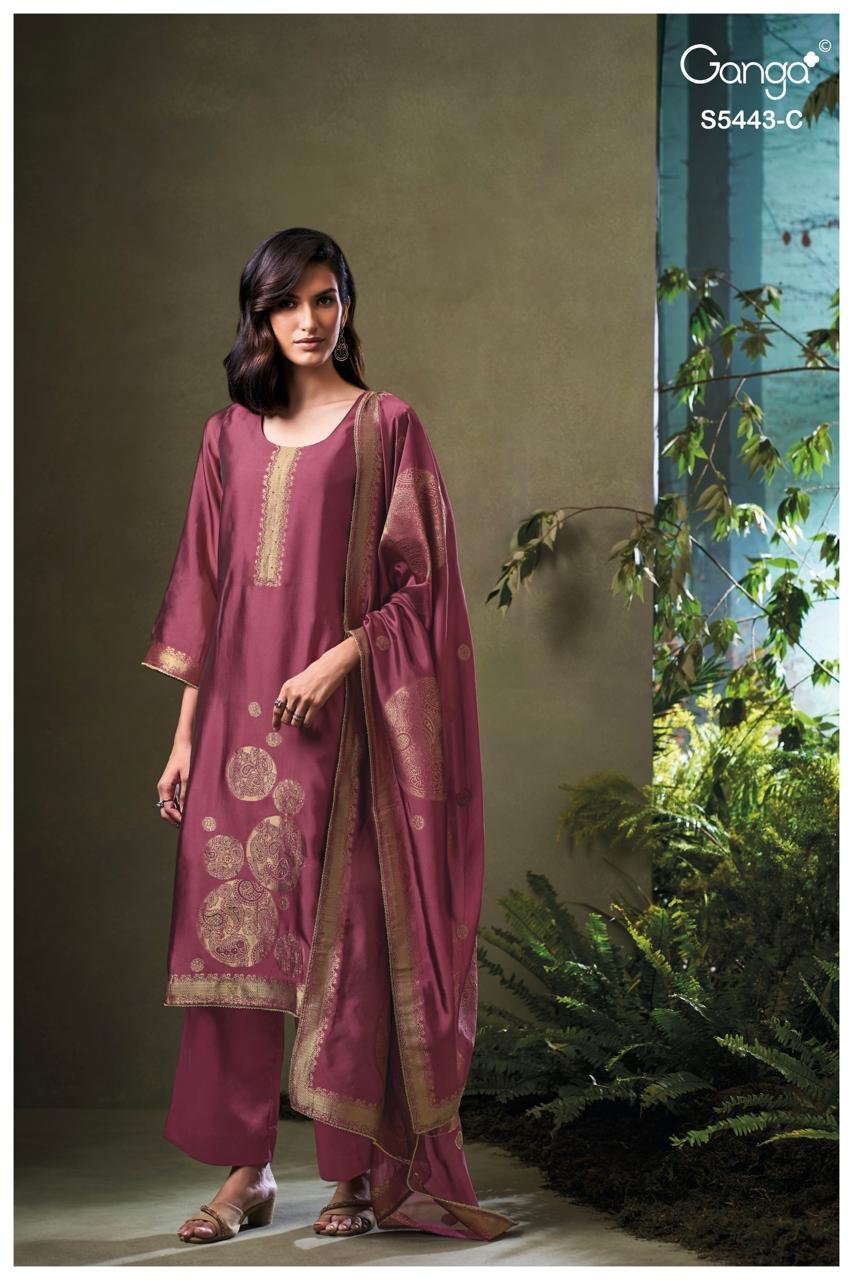 Ganga Fashion Maithili Premium Pure Silk Kurta Set S5443-C