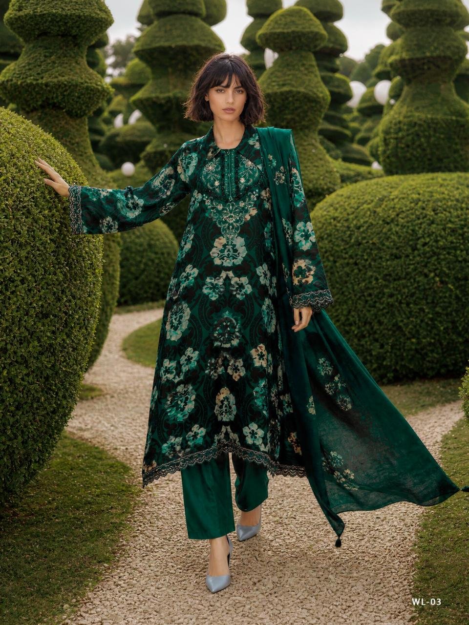Varsha Fashion Winter Luxury Winter Collection Pashmina Silk Satin Suit WL-03