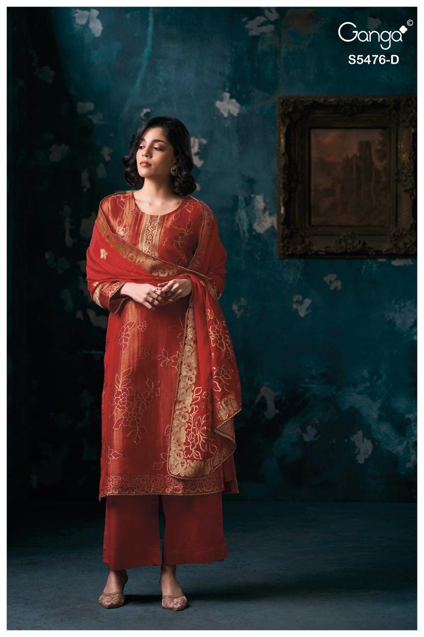 Ganga Fashion Nupur S5476 Premium Pure Silk Suit S5476-D