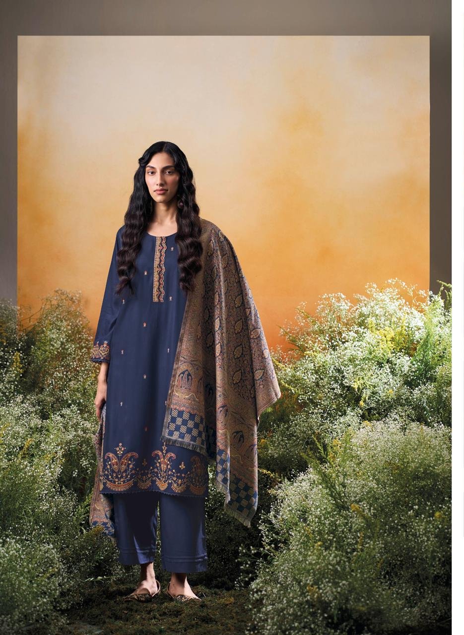 Ganga Fashion Raahee Winter Collection Pure Pashmina Suit C2338