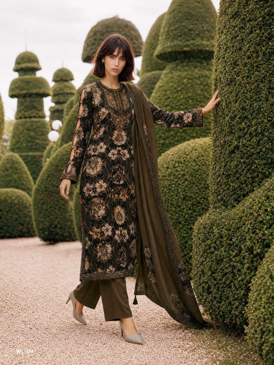 Varsha Fashion Winter Luxury Winter Collection Pashmina Silk Satin Suit WL-04