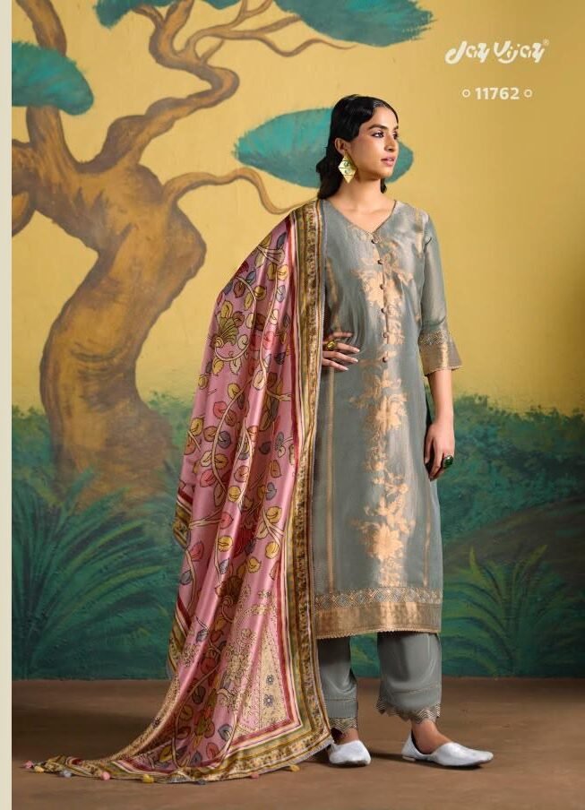 Jay Vijay Prints Raashi Pure Kanjiwaram Silk Suit 11762