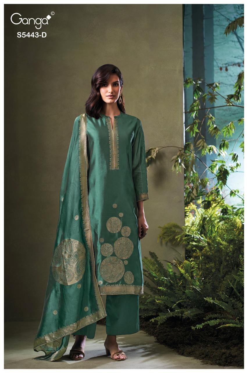 Ganga Fashion Maithili Premium Pure Silk Kurta Set S5443-D