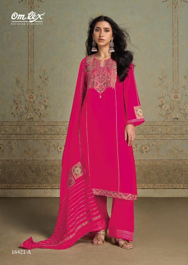 Omtex Evelia Bemberg Raw Silk Suit 16421-A