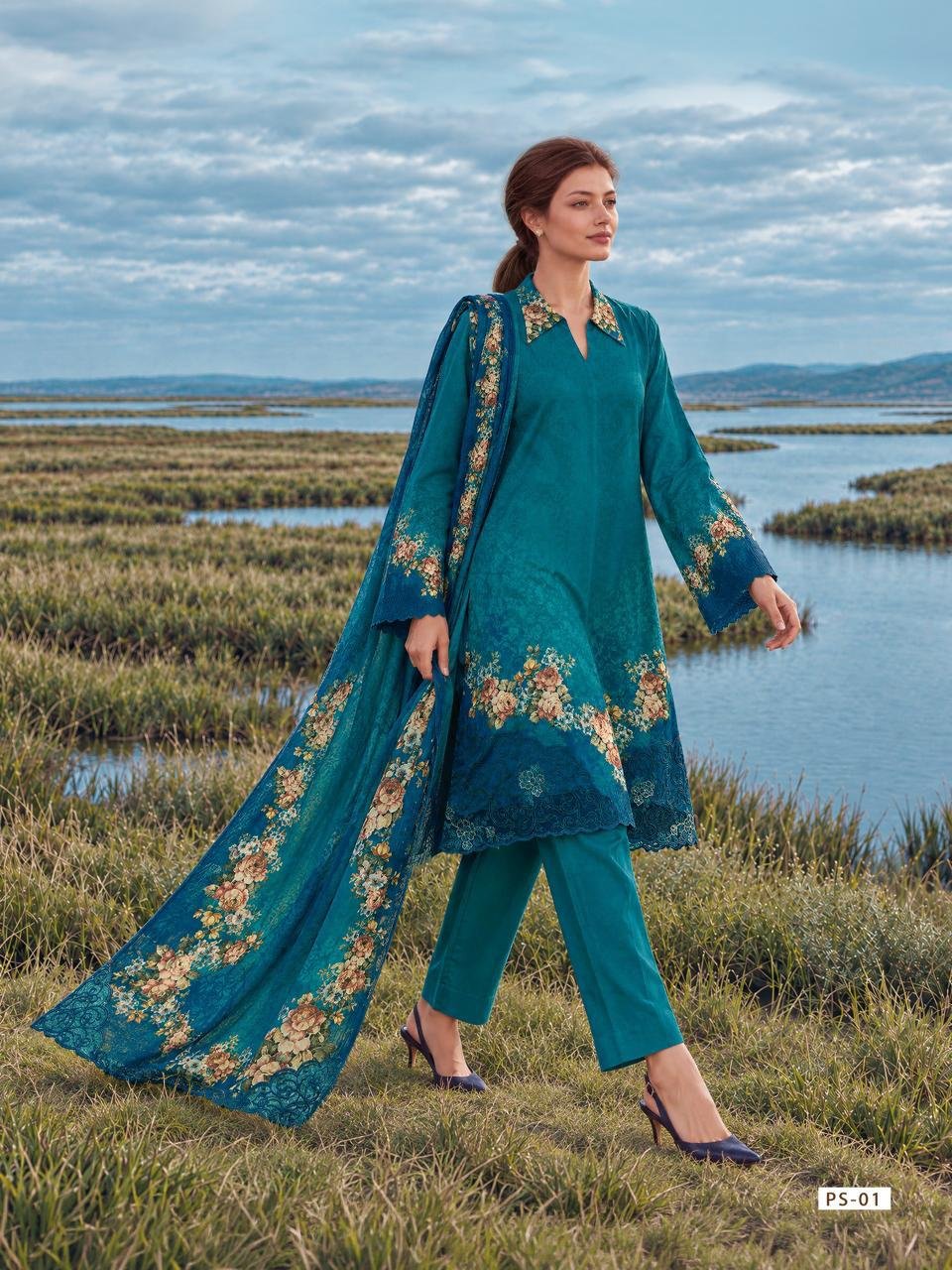 Varsha Fashion Pasha Winter Collection Viscose Pashmina Suit PS-01