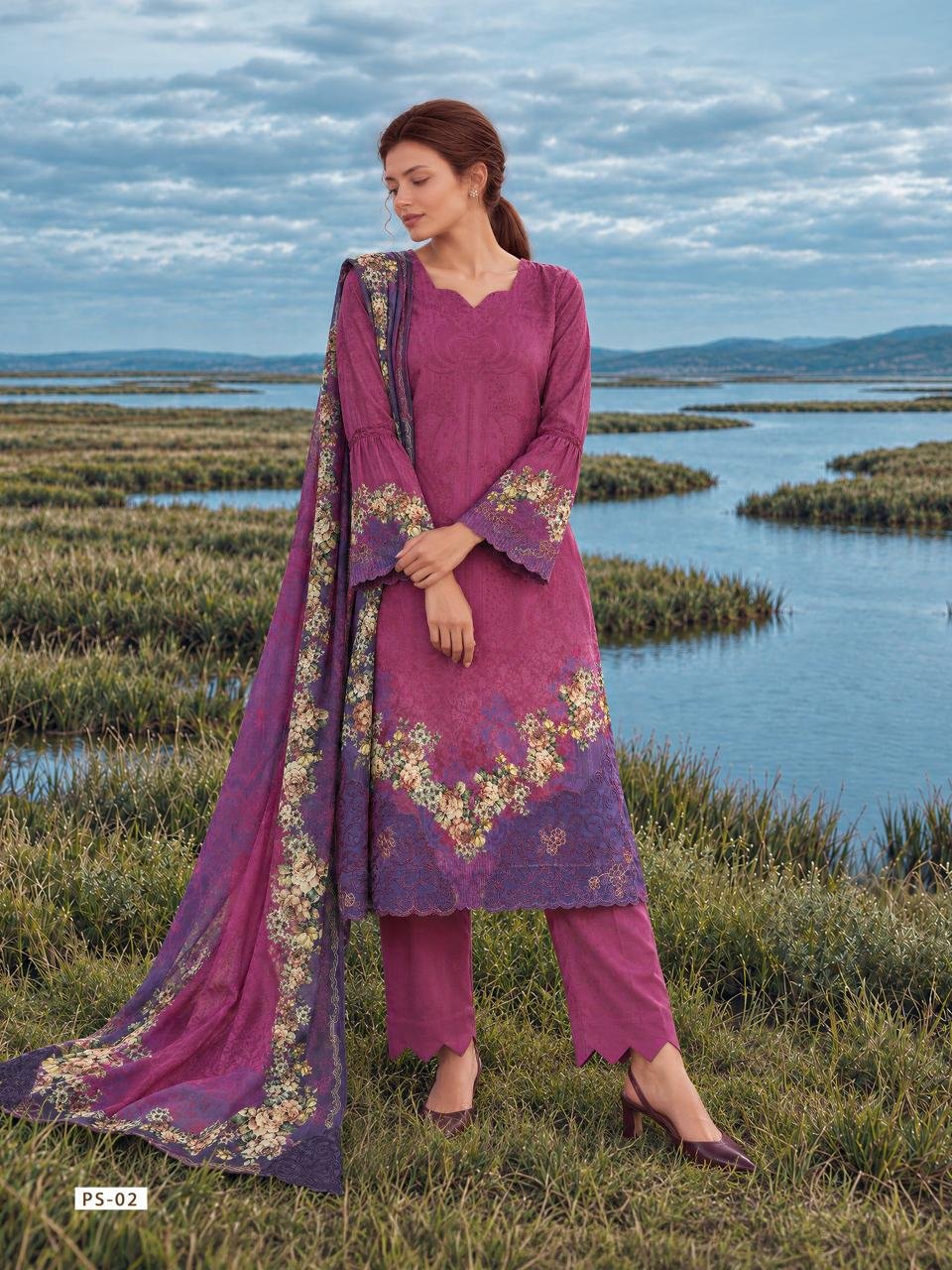 Varsha Fashion Pasha Winter Collection Viscose Pashmina Suit PS-02