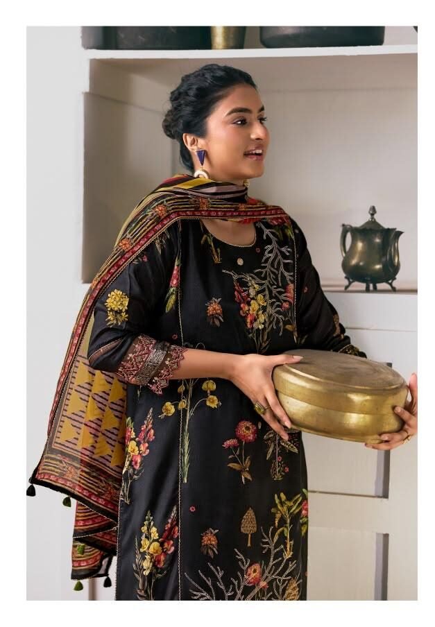 Jay Vijay Prints Arundhati Pure Bemberg Muslin Silk Jacquard Kurta Set 11664
