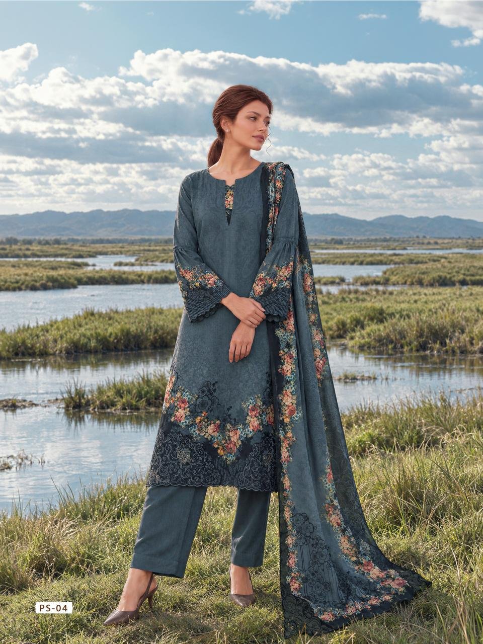 Varsha Fashion Pasha Winter Collection Viscose Pashmina Suit PS-04