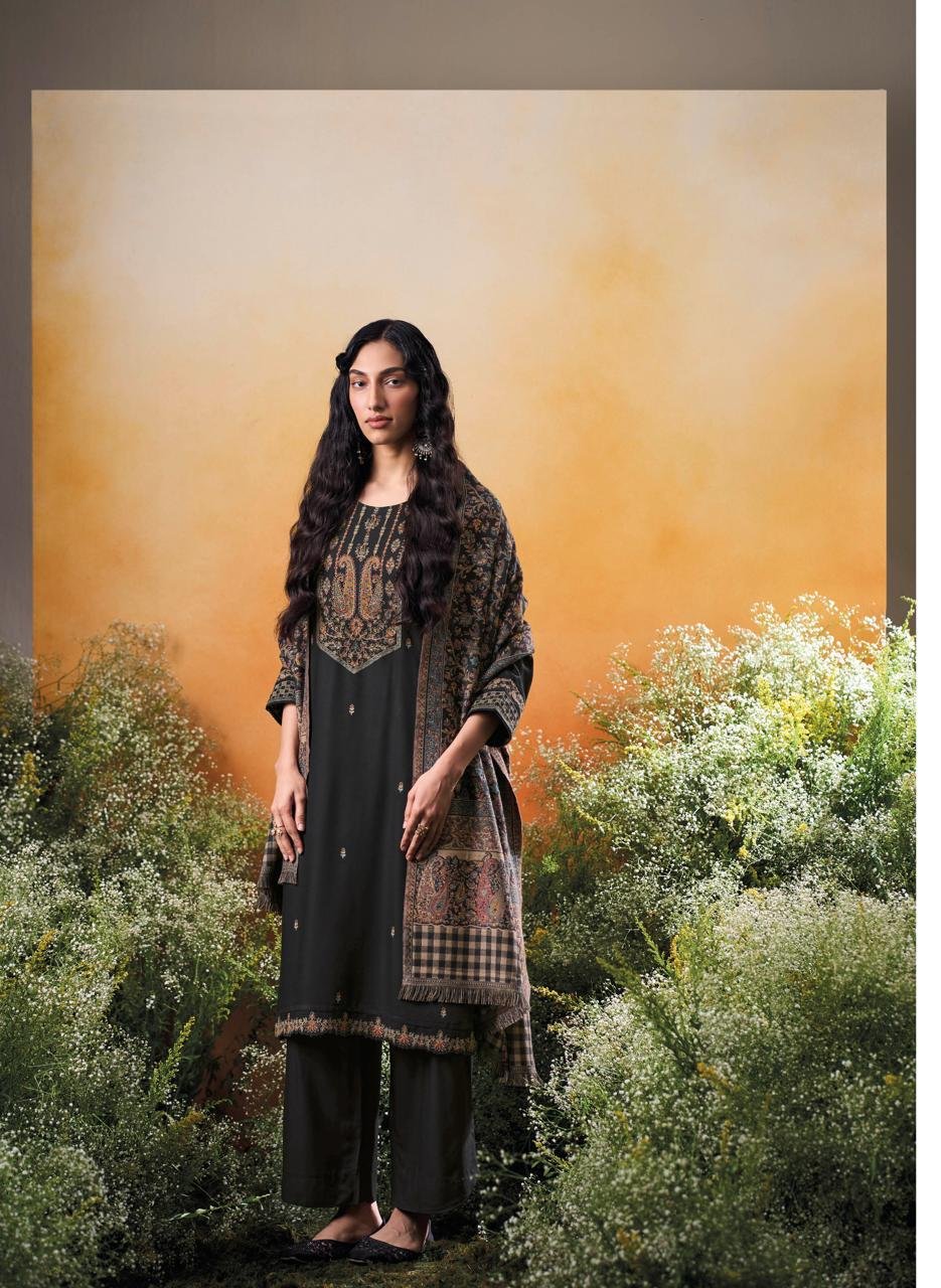 Ganga Fashion Raahee Winter Collection Pure Pashmina Suit C2335