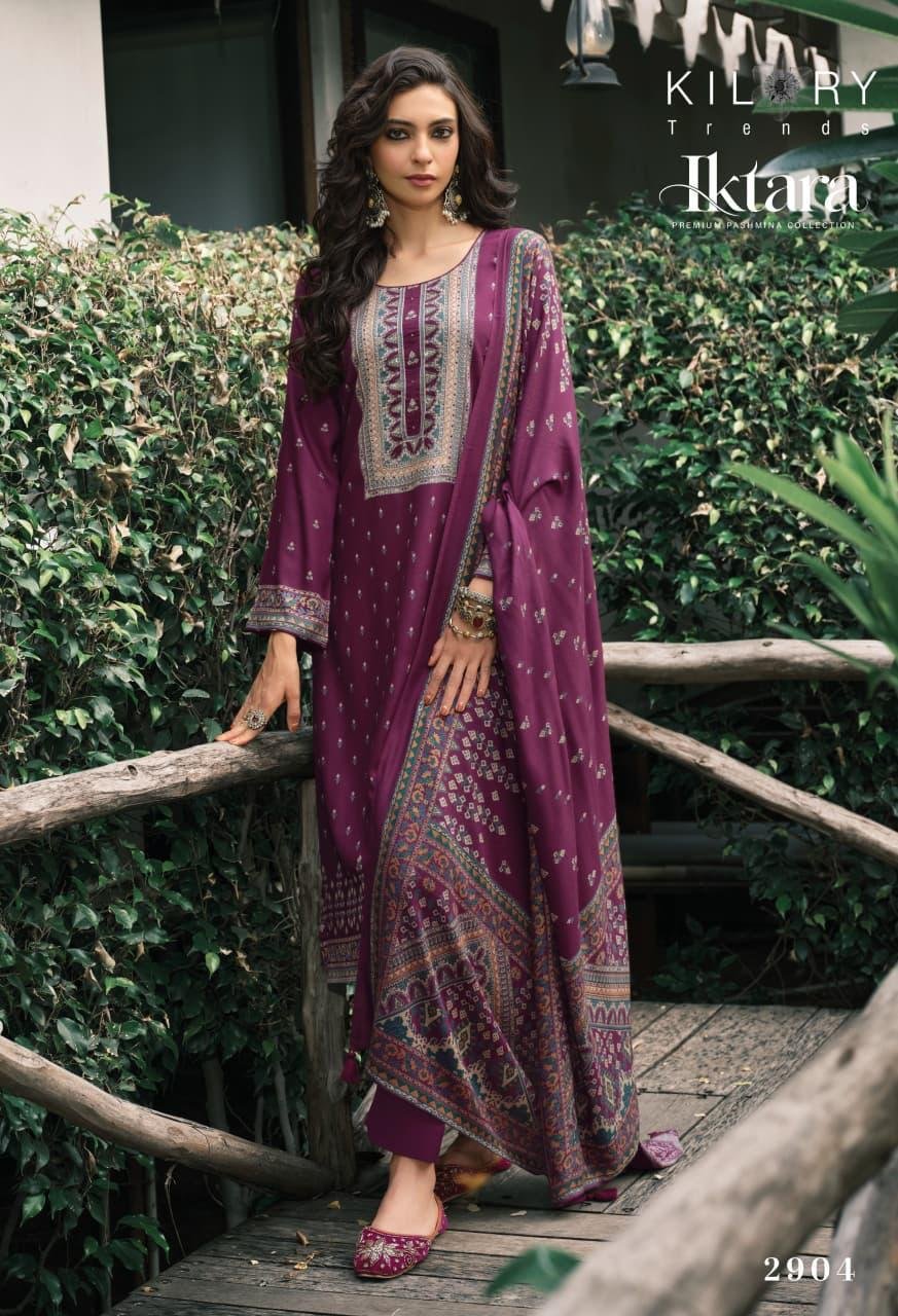 Kilory Trends Iktara Winter Collection Pure Viscose Pashmina Suit 2904