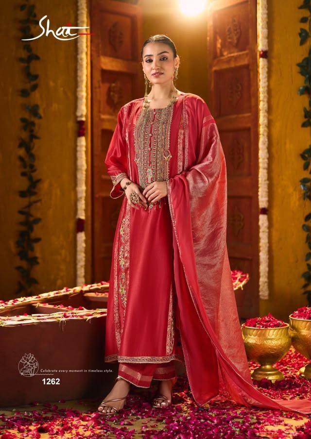 Jay Vijay Prints Sulochana Pure Bemberg Chiniya Silk Suit 1262