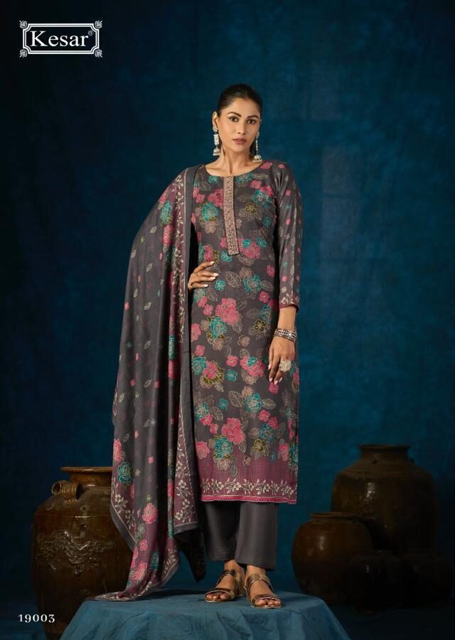 Kesar Karachi Sofiya Winter Collection Pure Viscose Pashmina Suit 19003