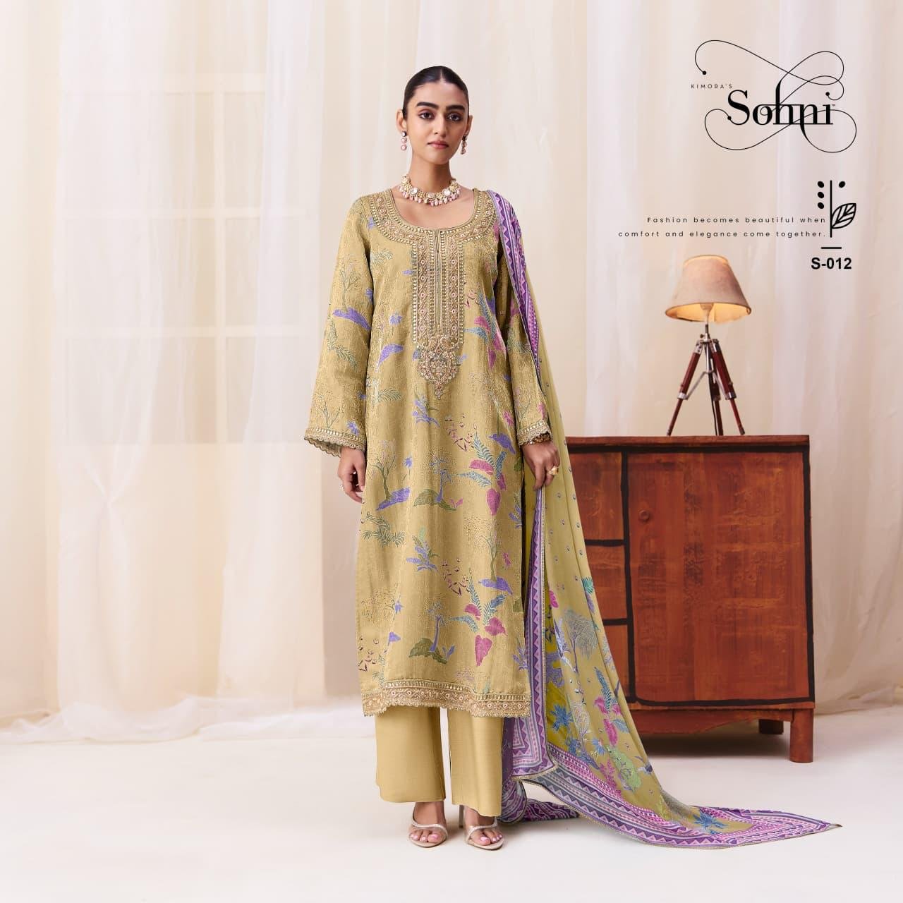 Kimora Fashion Sohni Bella Pure Kanjivaram Silk Suit S-012