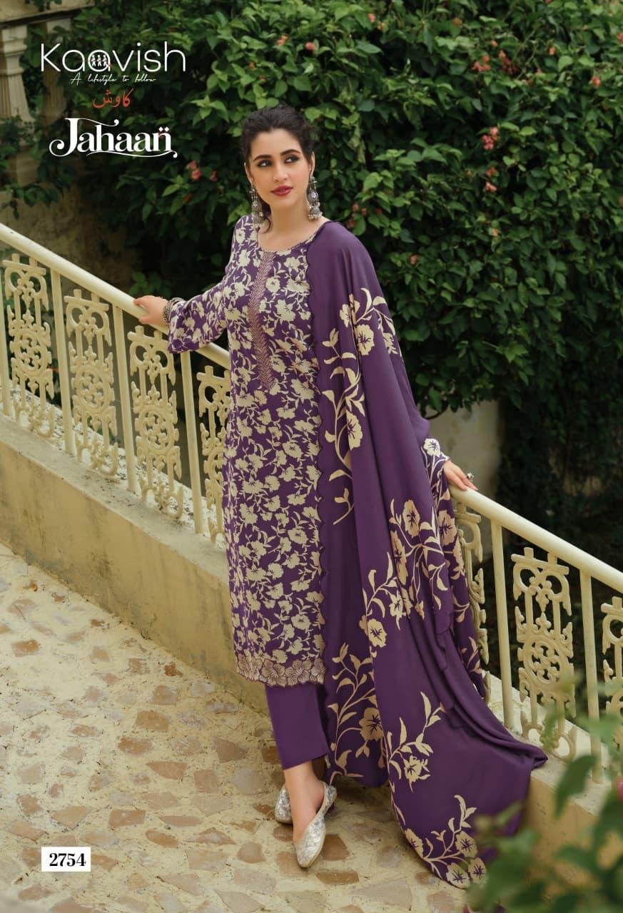Kaavish Trends Jahaan Pure Viscose Pashmina Suit 2754