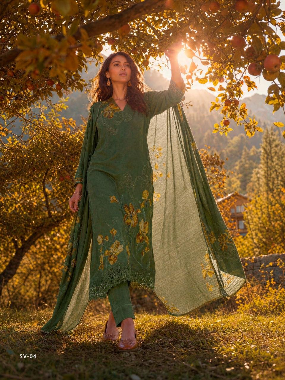 Varshaa Fashion Savannah Winter Collection Pashmina Kurta SV-04