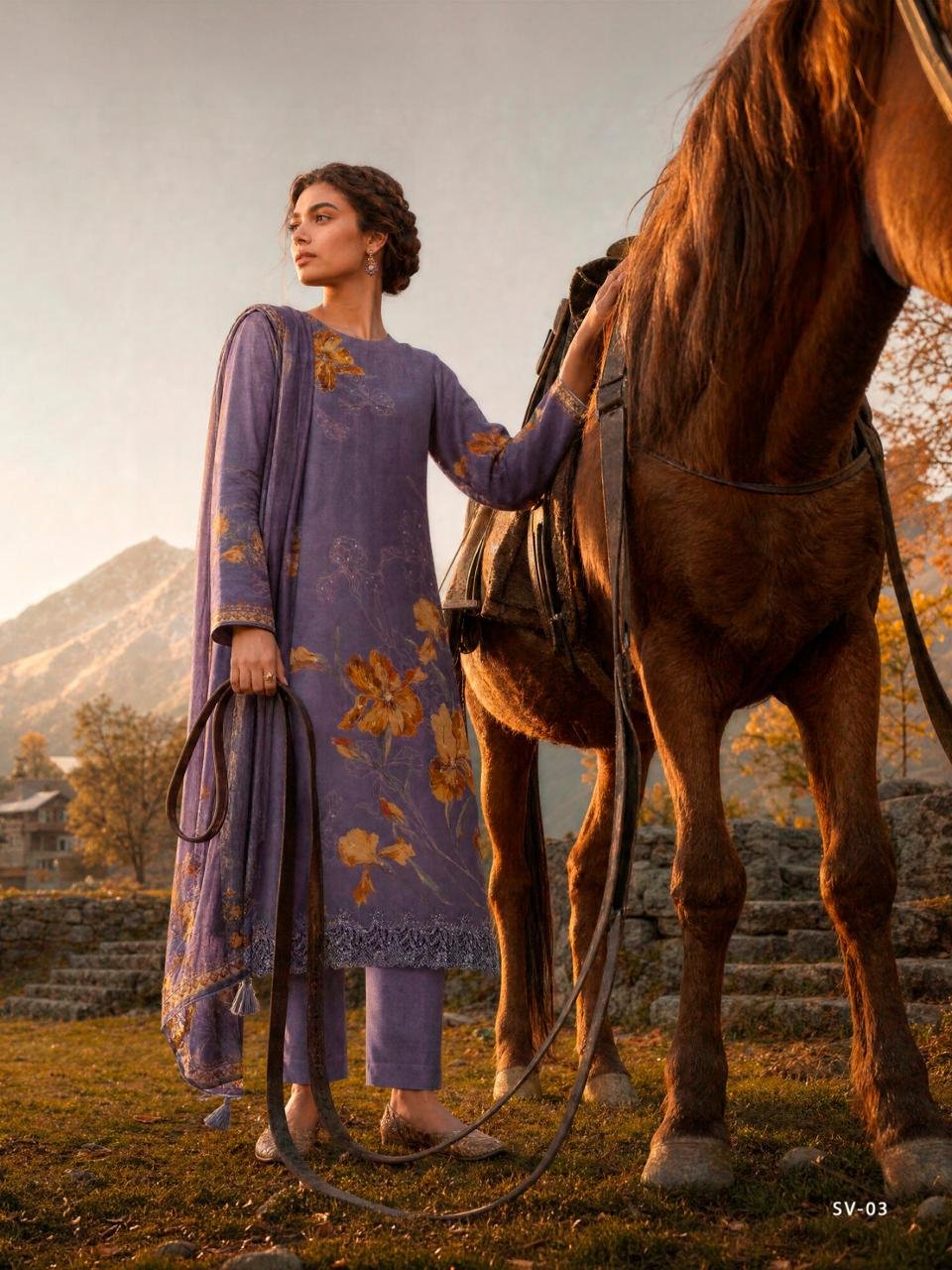 Varshaa Fashion Savannah Winter Collection Pashmina Kurta SV-03