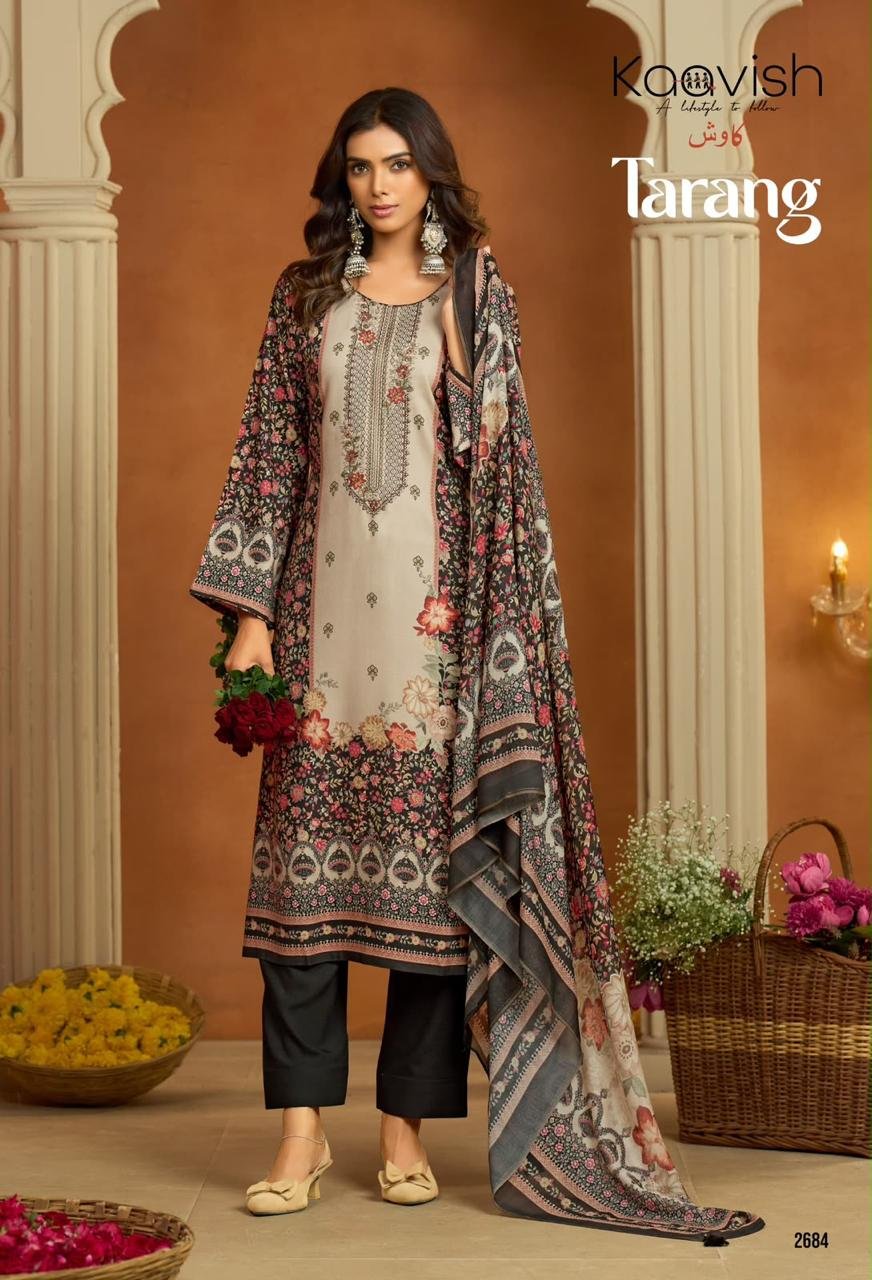 Kaavish Trends Tarang Pure Viscose Pashmina Digital Print Suit 2684