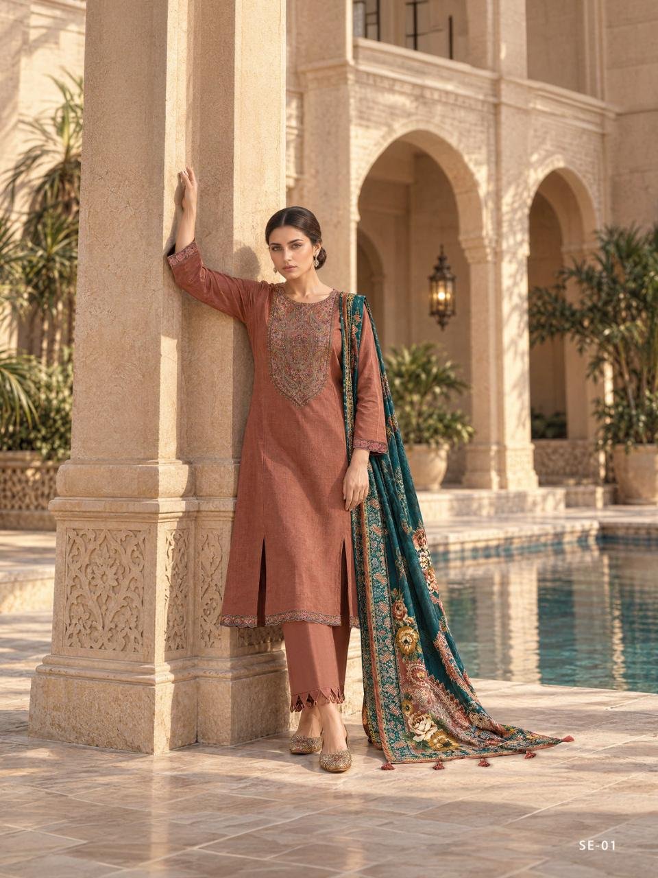 Varsha Fashion Sera Khadi Linen Suit SE-01