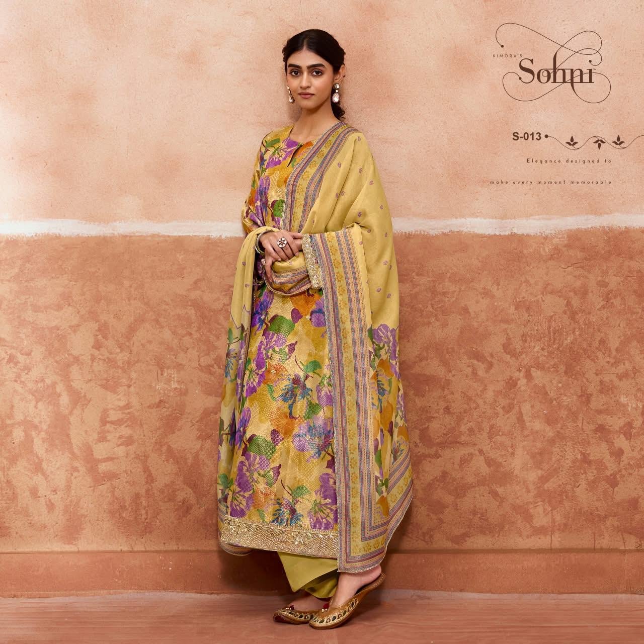 Kimora Fashion Sohni Lashkara Pure Kanjivaram Silk Kurta Set S-013