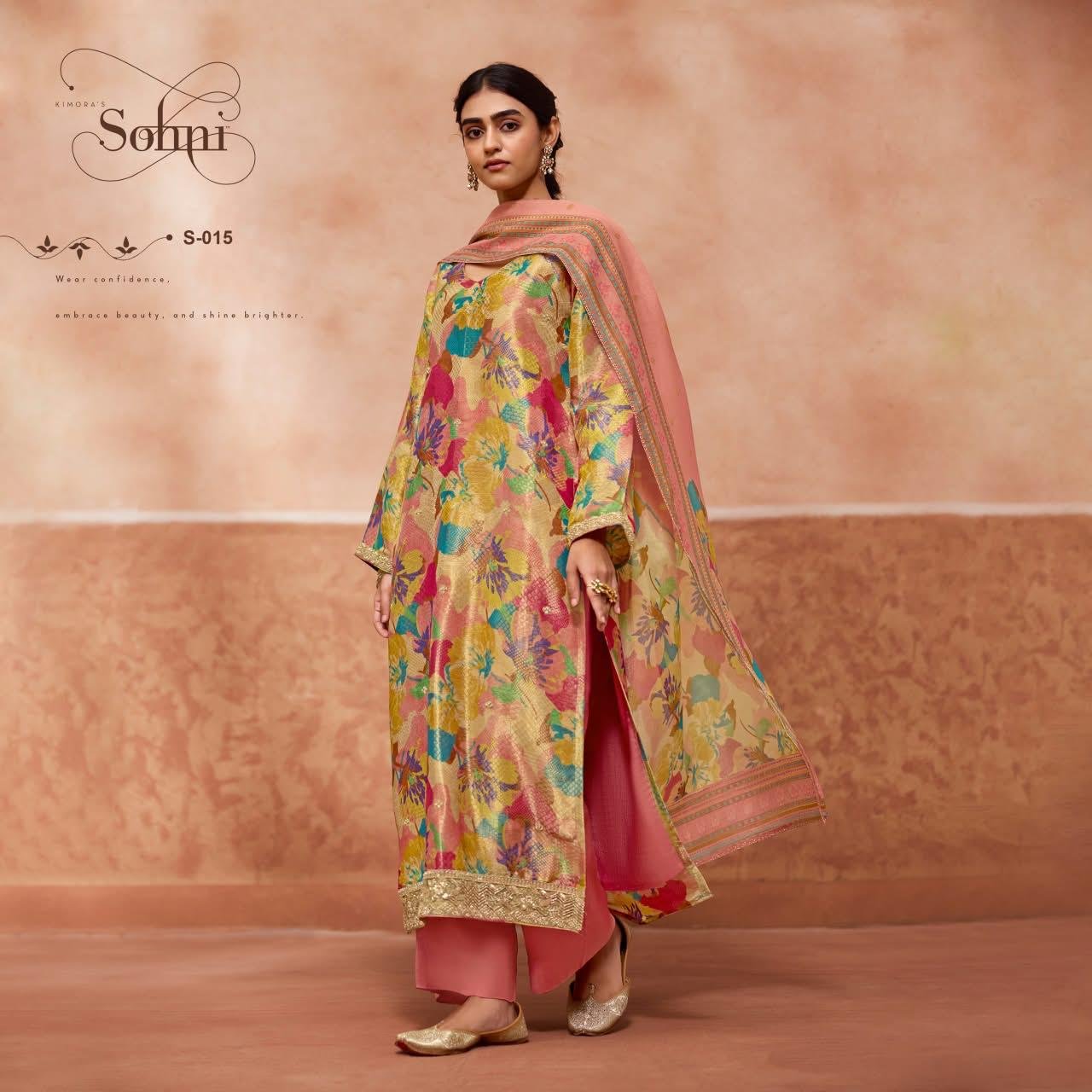 Kimora Fashion Sohni Lashkara Pure Kanjivaram Silk Kurta Set S-015