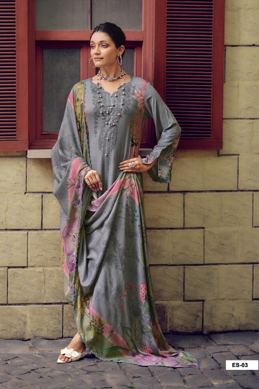Varshaa Fashion Elisya Cord Pashmina Suit ES-03
