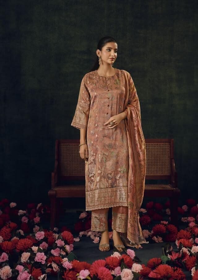 Jay Vijay Prints Kalika Pure Tissue Digital Print Suit 11565