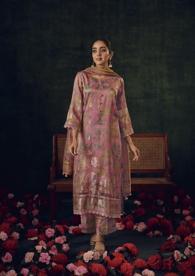 Jay Vijay Prints Kalika Pure Tissue Digital Print Suit 11563