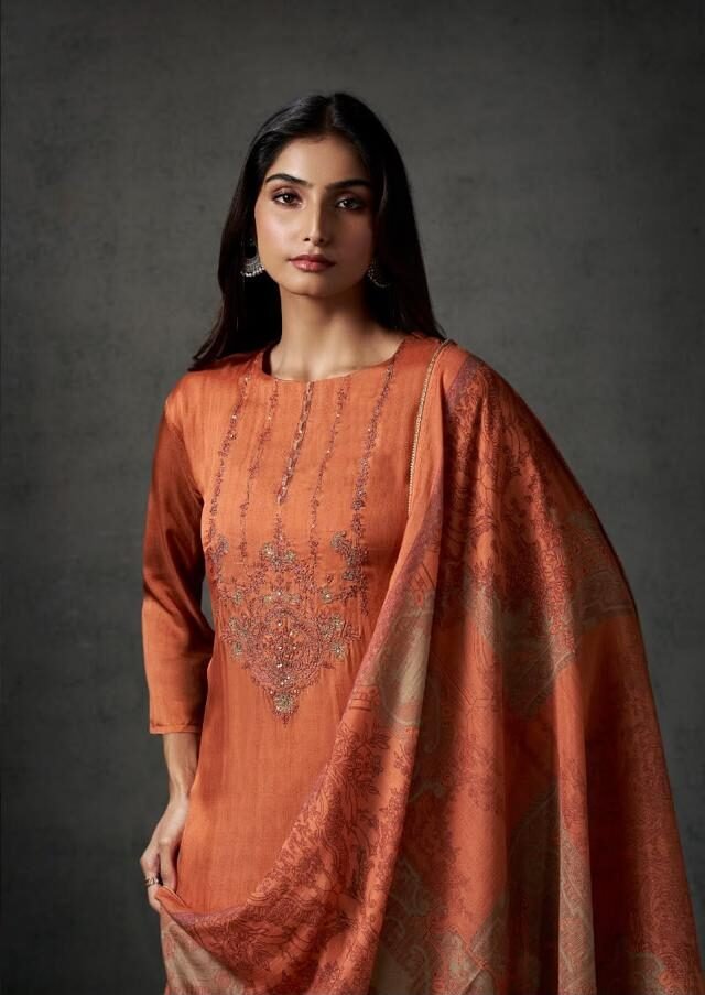OMTEX Bhavika Dutch Silk Digital Print Suit 16501-C