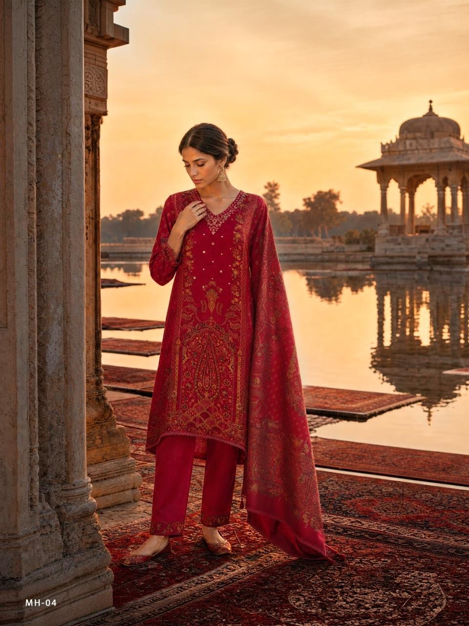 Varshaa Fashion Mehraya Viscose Muslin Suit MH-04