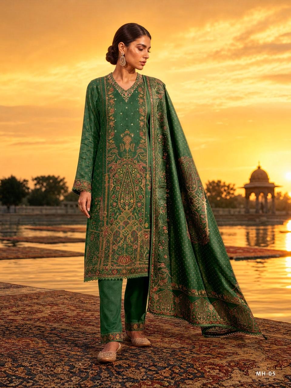 Varshaa Fashion Mehraya Viscose Muslin Suit MH-05