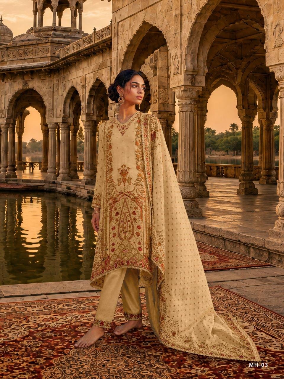 Varshaa Fashion Mehraya Viscose Muslin Suit MH-03