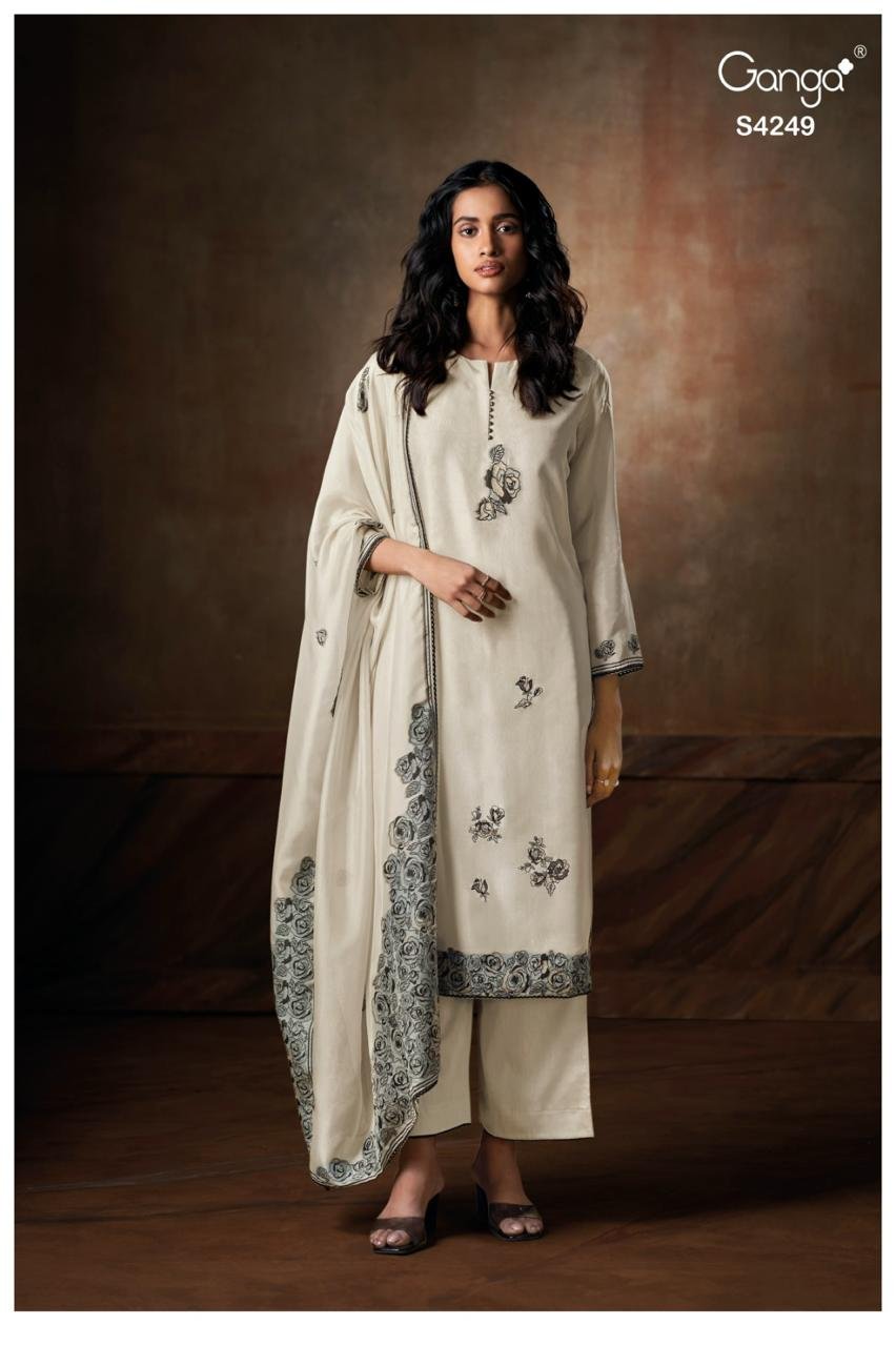 Ganga Fashion Leira Premium Pure Viscose Silk Kurta Set S4249