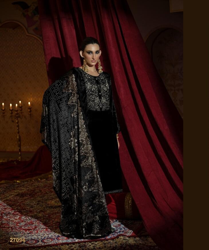 Ibiza Lifestyle Rang-E-Rooh Pure Viscose Velvet Suit 27094